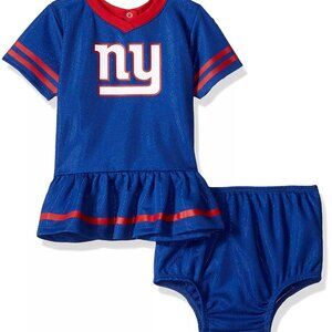 NFL New York Giants Infant Dazzle Dress & Panty Size 18 Month Youth Gerber New